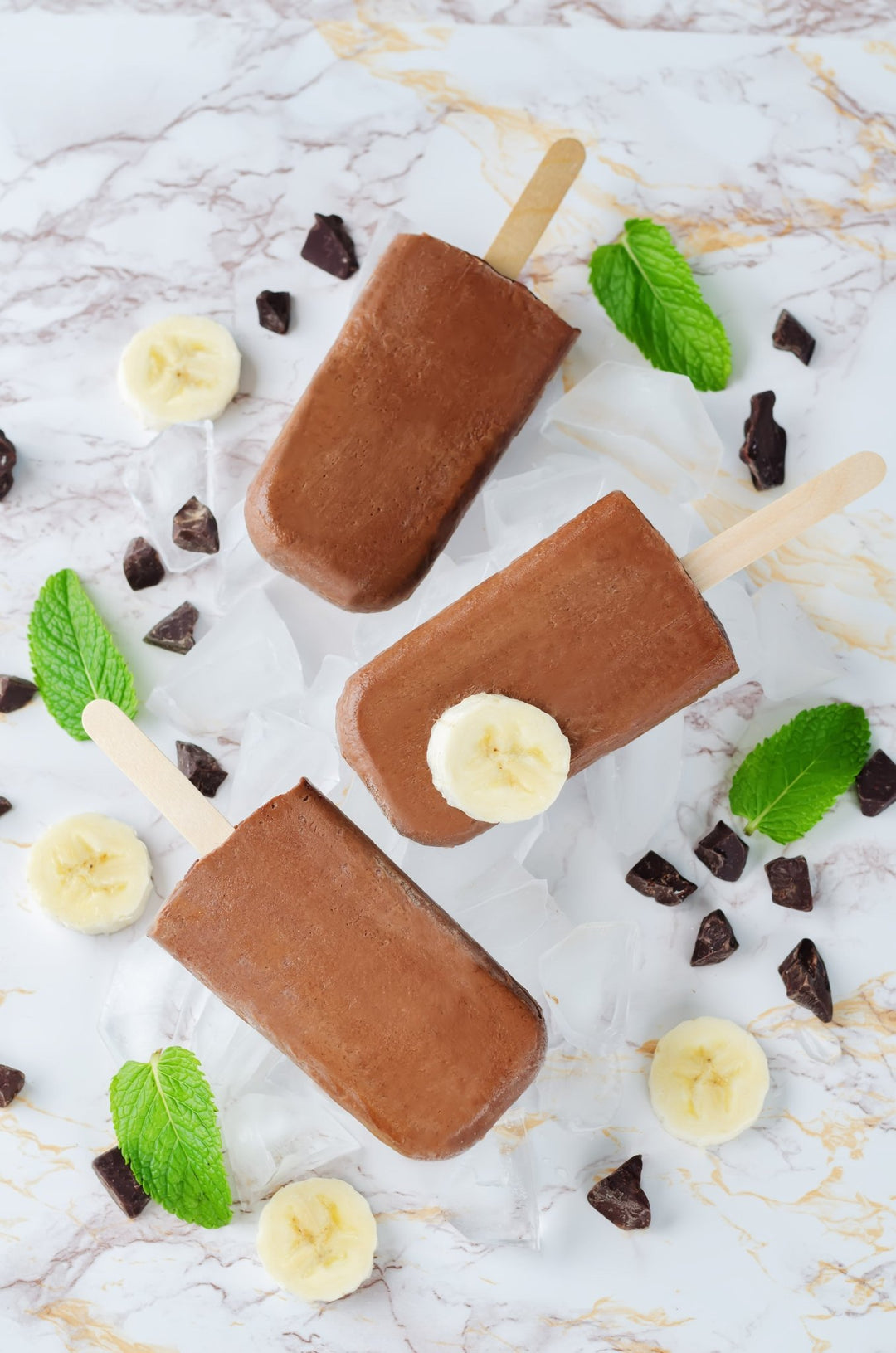 Chocolate and Banana Junior Protein Popsicles - Sprout Organic