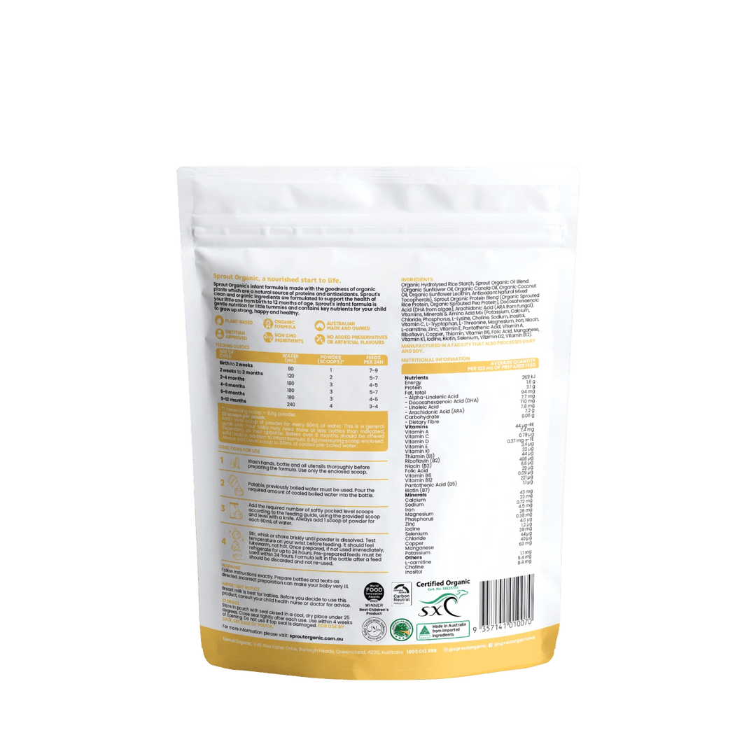Infant Formula - Sprout Organic