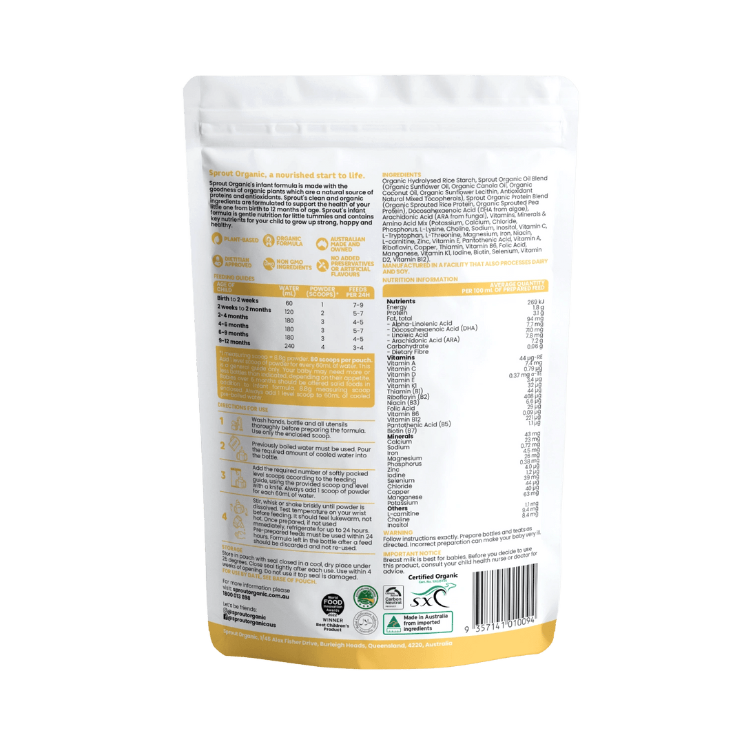 Infant Formula - Sprout Organic