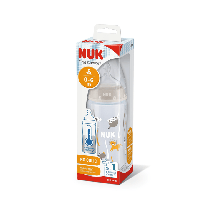 NUK First Choice Bottle: No Colic + Temperature Control 0 - 6 Months - Sprout Organic